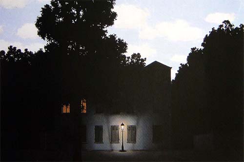 Rene Magritte, L'empire des lumires, (Ausschnitt), 1953/54